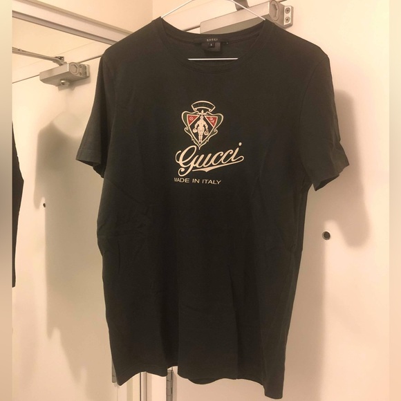 Gucci Crest T shirt Size S Dark Grey 100% Authentic - Picture 3 of 5